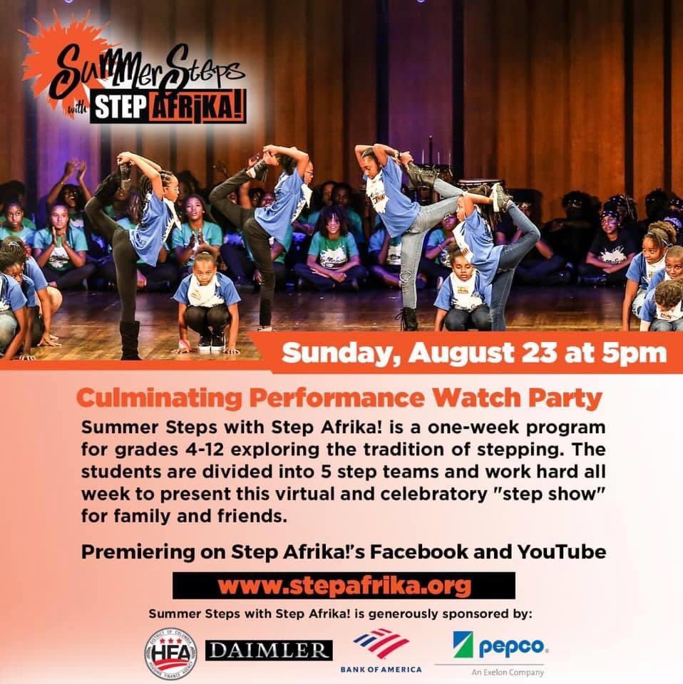 allenorresq's tweet photo. Free Online Afternoon Event @MorehouseDCalum #SundayFunday #stepafrika #summersteps https://t.co/8UfJHeUHpo