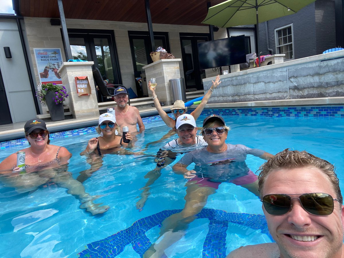 ReMoEvents's tweet image. Race day in Indy!!!  Watching the greatest spectacle in racing from the pool!!!🏎💨🏁 🇺🇸 ❤️#MessageInAMilkBottle #indy500