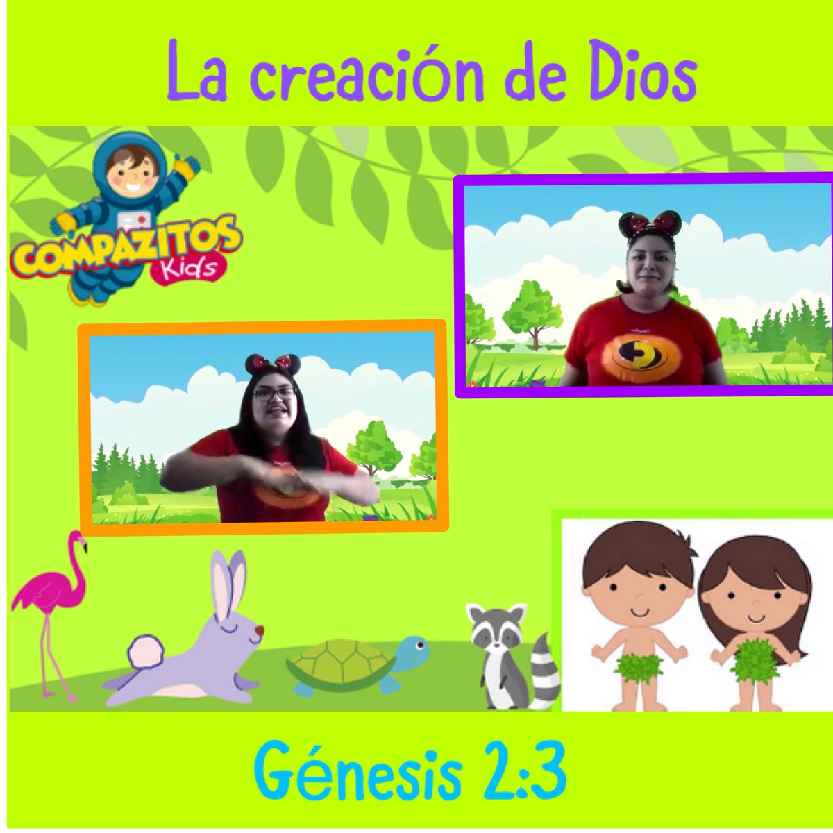 COMPAZITOSkids's tweet photo. Génesis 2:3 📖💚
Y bendijo Dios al día séptimo, y lo santificó,porque en él reposó de toda la obra que había hecho en la creación📖💚
👦🏻👩🏻🦁🐨🐻🐥🌎
#MiDomingoNoEsNegociable
#CompazitosKids
@pastorvladimir.sv 
@pastoracompaz https://t.co/2r11f1Y1Ov