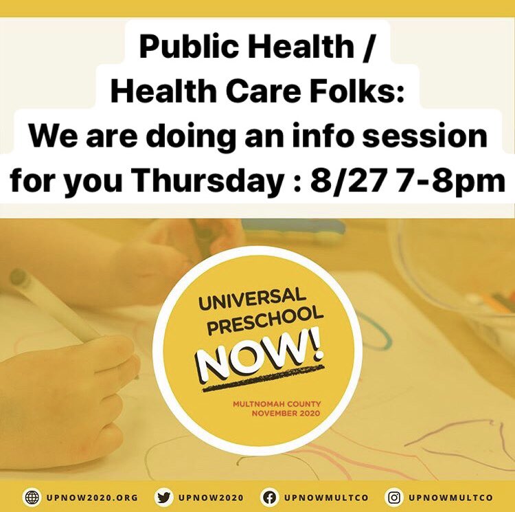 This Thursday!
@UPNOW2020 

#publichealth #healthcare #universalpreschool