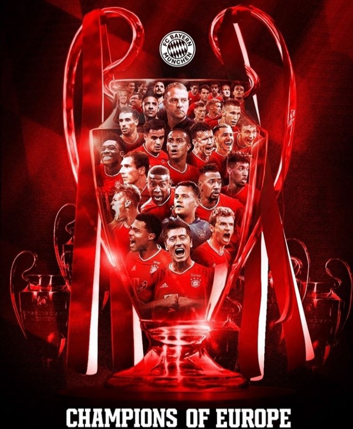 Agosto fest🇩🇪🎉🎊

El #BayernMunich🇩🇪 derrotó 1x0 al #PSG🇫🇷, con gol de cabeza de Coman, consagradose por 6ta vez campeón de la #Champions.

La máquina bávara ganó todos sus partidos 11/11 43GF 8GC. Lewandowski es el máximo goleador con 14⚽️.

#HoraProfe
#LaDeportiva 
#1120AM