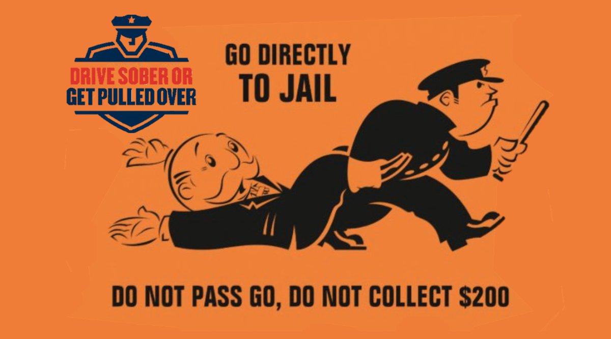 #Monopoly is back.
This #LaborDay,
#DriveSoberOrGetPulledOver
You won't get past Go.
You won't collect $200
You'll go directly to Jail
#StartTheConversation 
#WhosDrivingHome