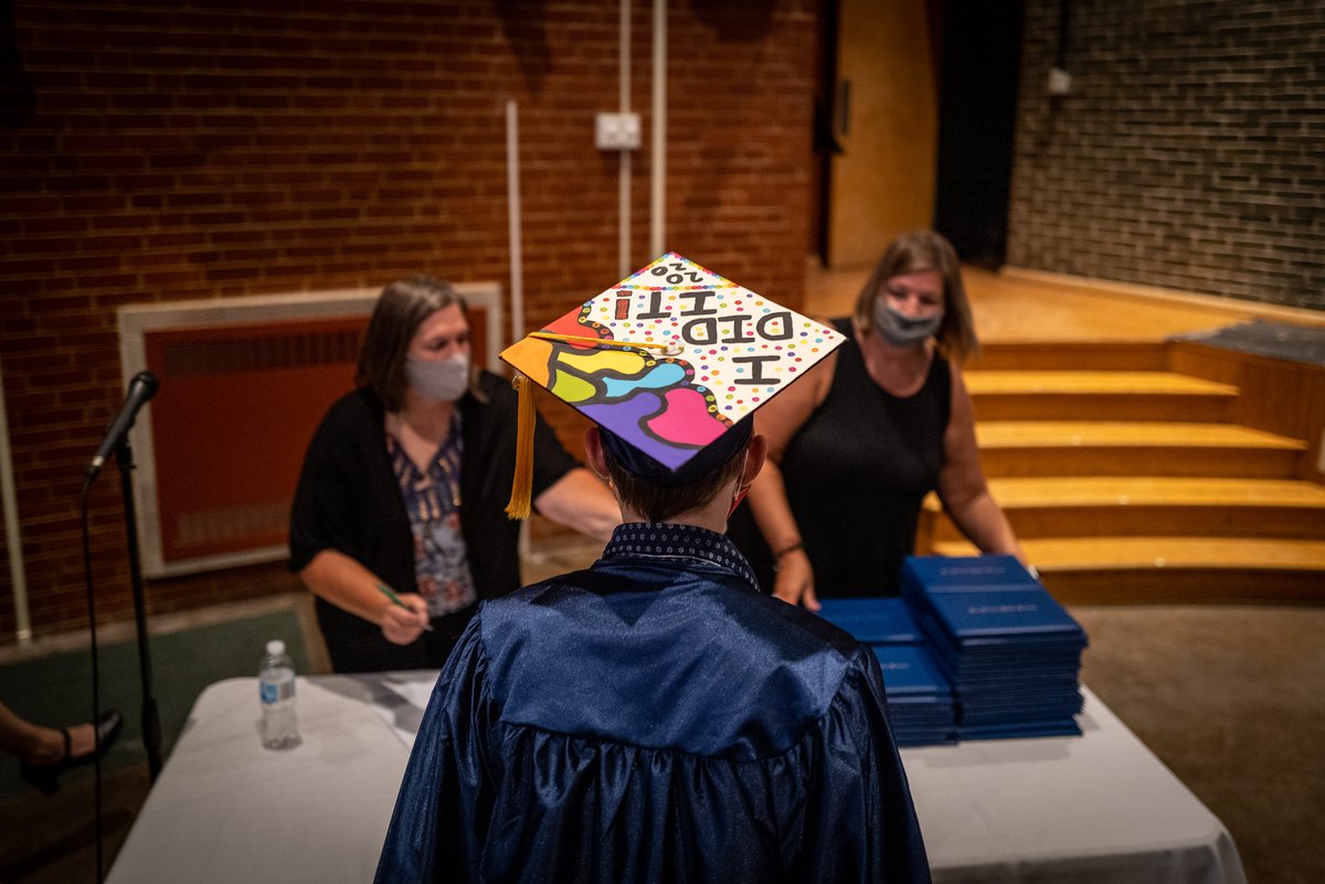 DMschools's tweet photo. Yesterday was our ninth and final personal commencement event to celebrate the #Classof2020, welcoming 112 new DMPS graduates representing all of our high schools. Congratulations to them all! See more at https://t.co/bRAs73S5De https://t.co/dTw8KmtyvL