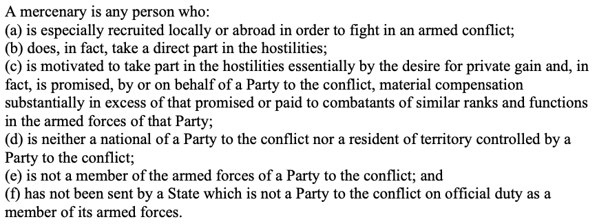 Let me tell you the story of a British Commander who commanded a huge contingent during the storming of Srirangapatna and was a part of it's general loot and sacking - James Darlymple. But before that, it is important to note there is a formal definition for the word mercenary.