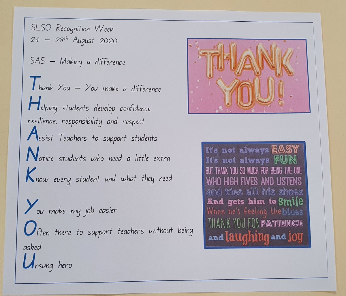 michellelgomes's tweet image. Thankyou does not seem enough 
SAS unsung heros #bridgeroadschool #blessed #thankyou #sasweek2020