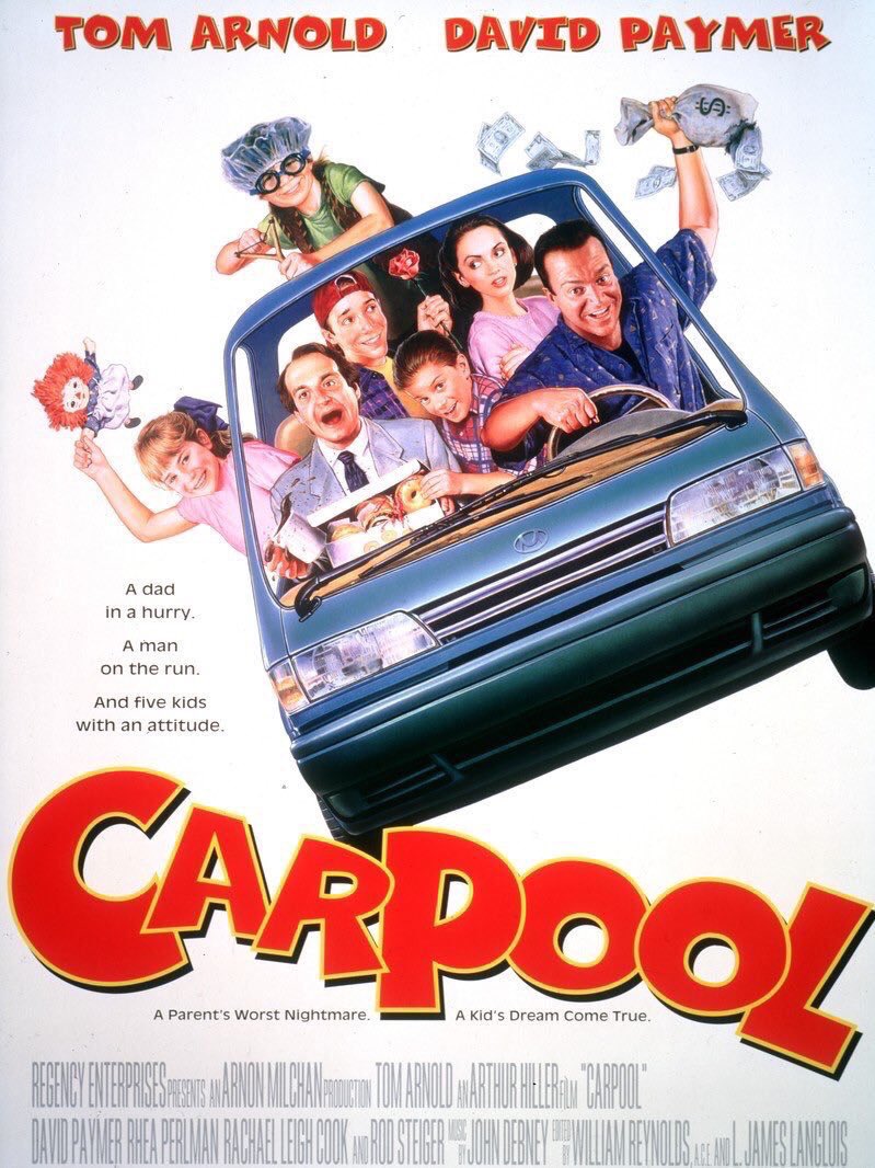 🎬MOVIE HISTORY: 24 years ago today, August 23, 1996, the movie ‘Carpool’ opened in theaters!

#TomArnold #DavidPaymer #RheaPerlman #RachaelLeighCook #RodSteiger @KimFCoates #MikeyKovar #MicahGardener #JordanBlakeWarkol #ColleenRennison #IanTracey #DavidKaye #ObbaBabatunde