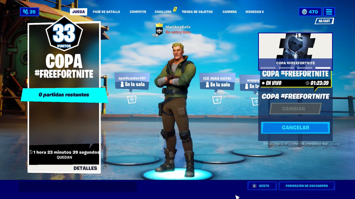 AztecTeamMx's tweet image. Para no aver jugado 5 meses El lider de Aztec Team Marcks Saco 33 puntos en el torneo siendo de pc en consola #FREEFORTNITECUP