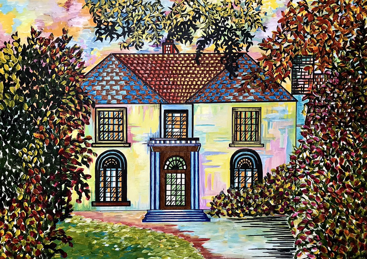 #Llaerchaeron House in #Ceredigion. 

A4 Prints £18

#westwales #localartist #celfcymraeg #cymru #artist