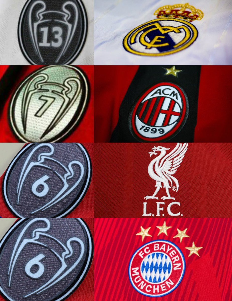 Futraiz_fc on X: Os 4 maiores vencedores da UEFA Champions League