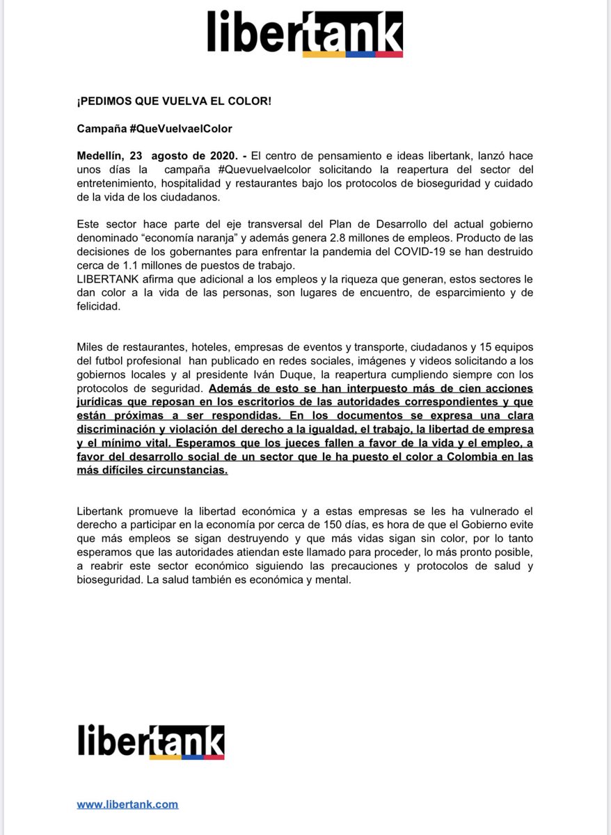 <a href="/msilvaazul/">Mauricio Silva G.</a> <a href="/ELTIEMPO/">EL TIEMPO</a> <a href="/RevistaBOCAS/">Revista BOCAS</a> <a href="/quevuelvaelcol/">Que Vuelva el Color</a> ojalá se de un fallo favorable en los próximos días.