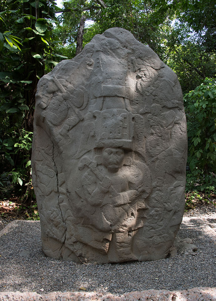 and the name Olmec is a Nahuatl word, which is actually the language of the Aztecs and means "rubber people," so we also don't know what they called themselves. They're probably most well known for the colossal stone heads they carved.