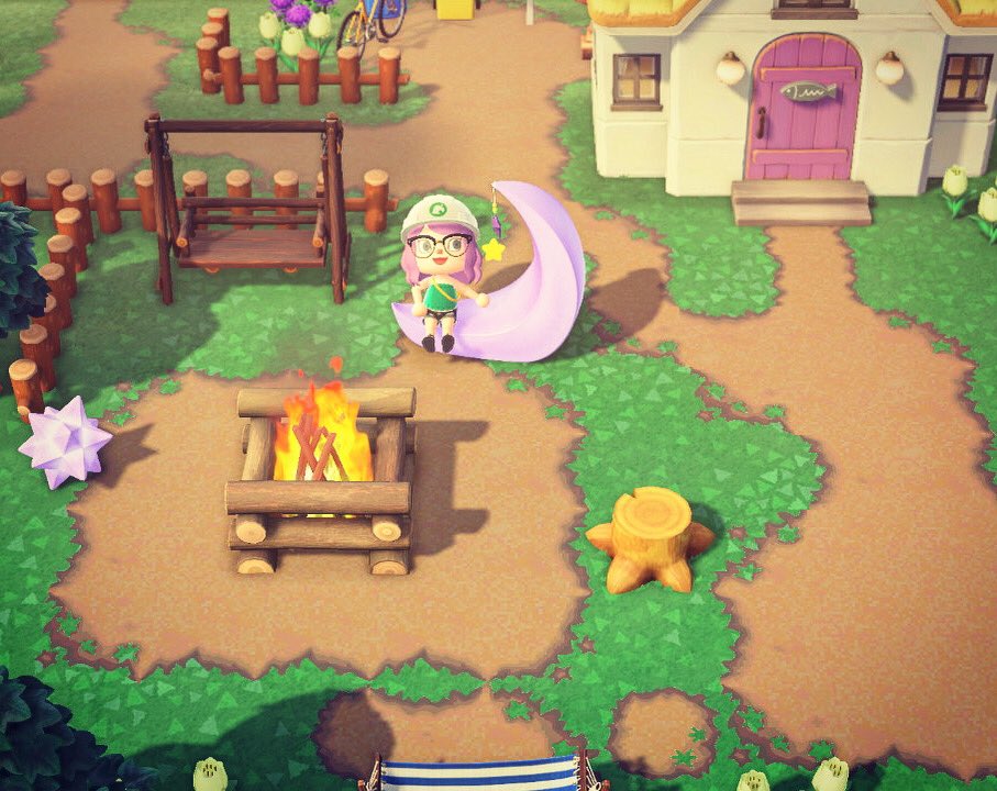 AmethystPlaysAC's tweet image. Not everything's done yet but my yard is getting there! #ThePathACNH #acnhinspo #acnh