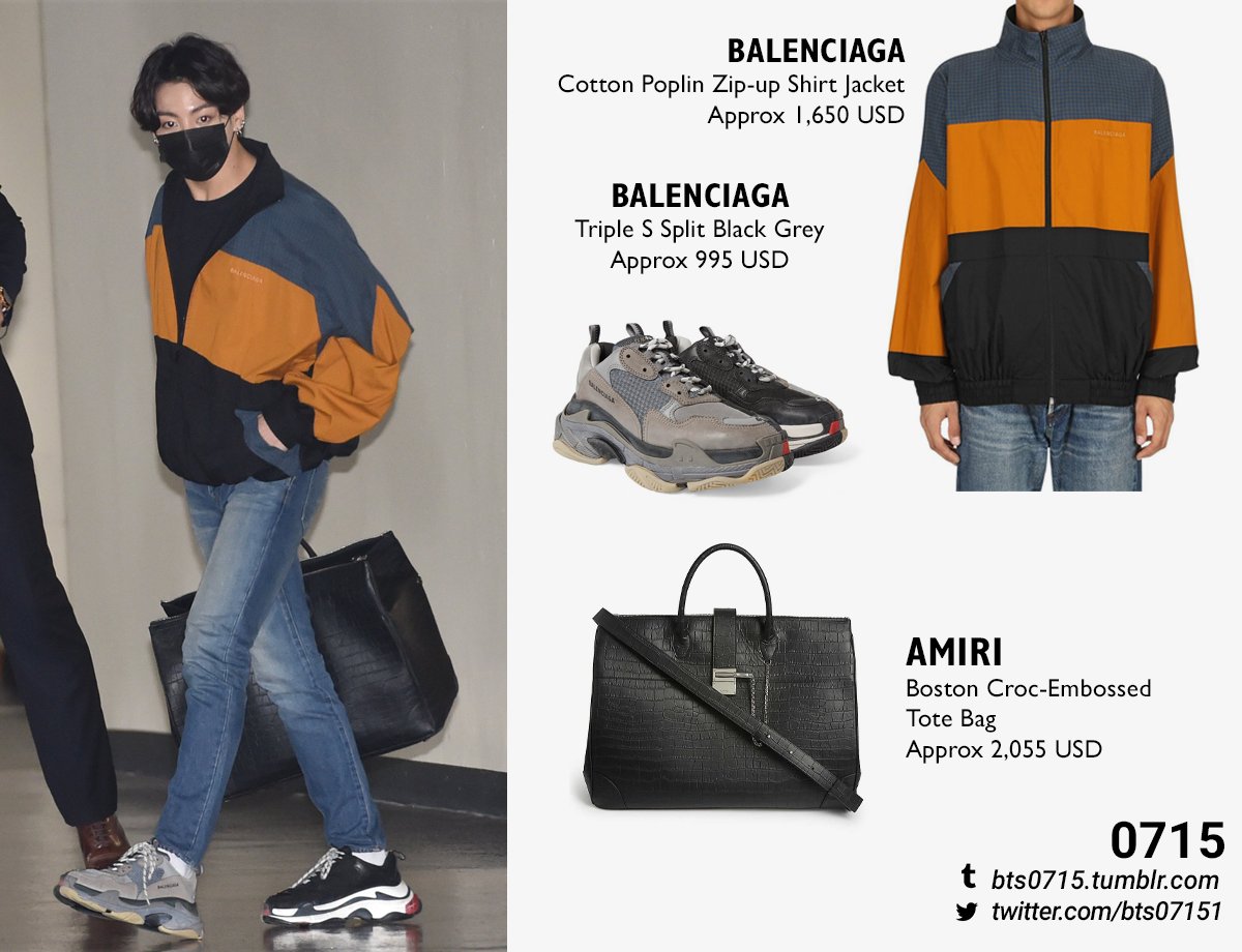 jungkook balenciaga triple s