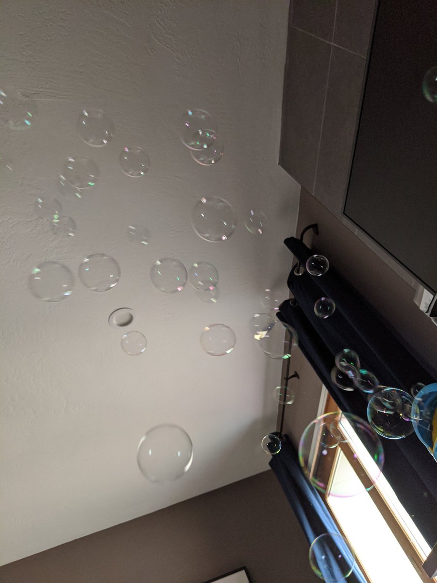 DrBallPsyD's tweet photo. When life gives you a pandemic and wildfires make #bubbles. #funwithbubbles #StayAtHome https://t.co/iPkx434DBH