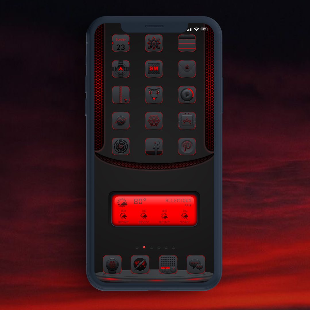 LiT0_LiOn's tweet image. #1Luminat1Red @djAndjess8 #Pagedots @GearofwarsJLAM #Wall @kyawthihaphyo #Widget @daddykool666 #ScreenshotX @JunesIphone #HomeplusPro @arm64e