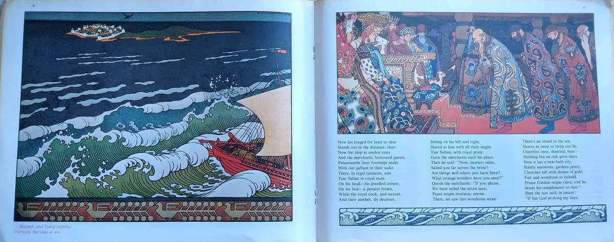 75. The tale of tsar Saltan, of his son, the glorious and mighty knight prince Guidon Saltanovich, and of the fair Swan-princessJust what it says on the tinI mean it's translated Pushkin illustrated by Bilibin sosucks it's long out of print may have been USSR propaganda