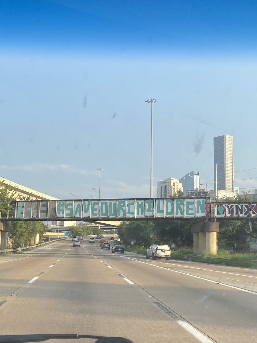 they changed houston’s “be someone” to #SaveOurChildren ❤️