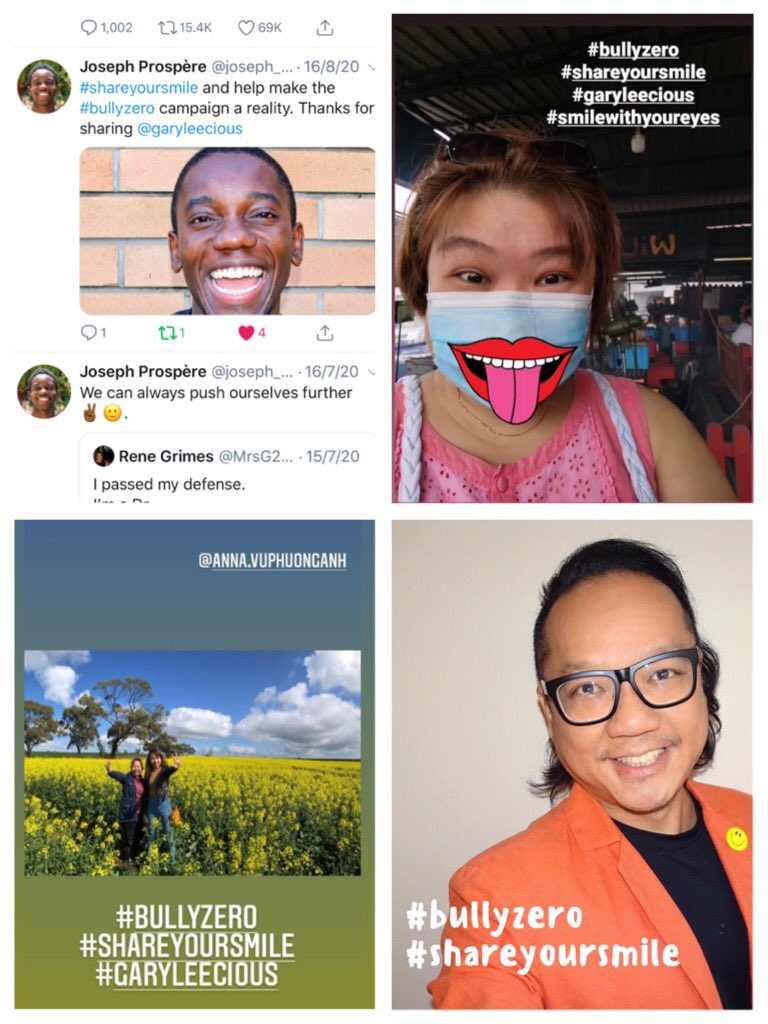 garyleecious's tweet photo. Keep smiling !! 😁 @BullyZero #bullyzero #shareyoursmile https://t.co/6kIeqTpimD