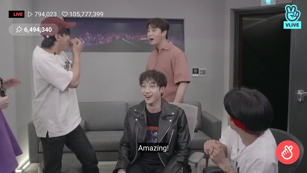 youngk was a special guest on chan’s room !!