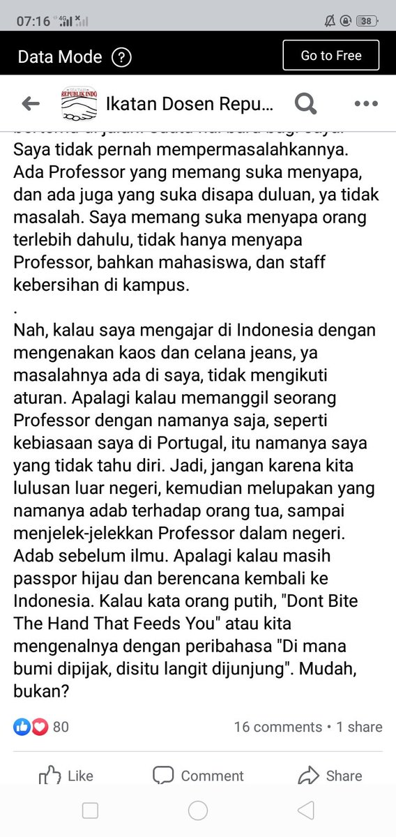 ErsaTriWahyuni's tweet photo. Di mana bumi dipijak.. di situ langit dijunjung. Adab dulu baru ilmu. Setiap negara punya adab dan kebudayaan masing-masing. Tidak perlu gegar budaya dan jadi lupa jati diri. https://t.co/jaG3NWad3a