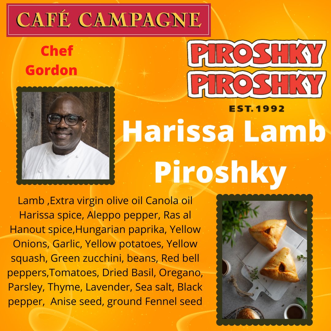 PiroshkyBakery's tweet photo. You get Incredibly delicious collaborations when cultures come together! Part of our Stand Together NW series -Pike Place Market' s Cafe Campagne  and Piroshky Piroshky created Harissa Lamb and Vegetable Piroshky! Available only for home deliveries and pre orders!  Tag/RT https://t.co/ZOXVntPIrV