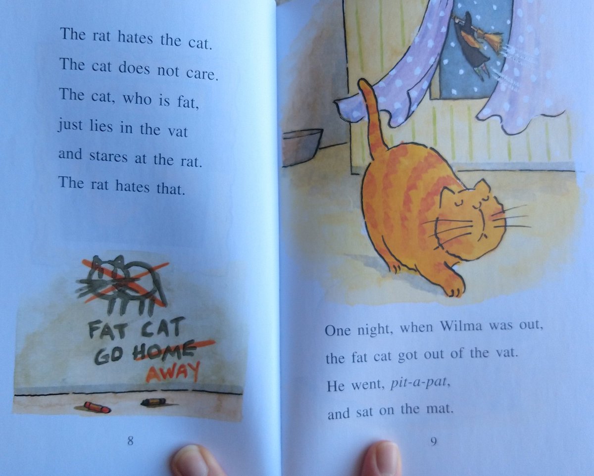 82. The Fat Cat Sat on the MatQuite a stupid book remarkable only for the fact that it was I think the first book I read on my ownIt was all downhill from thereAn introduction to the nature of entitled cats which has also been a constant theme in my life