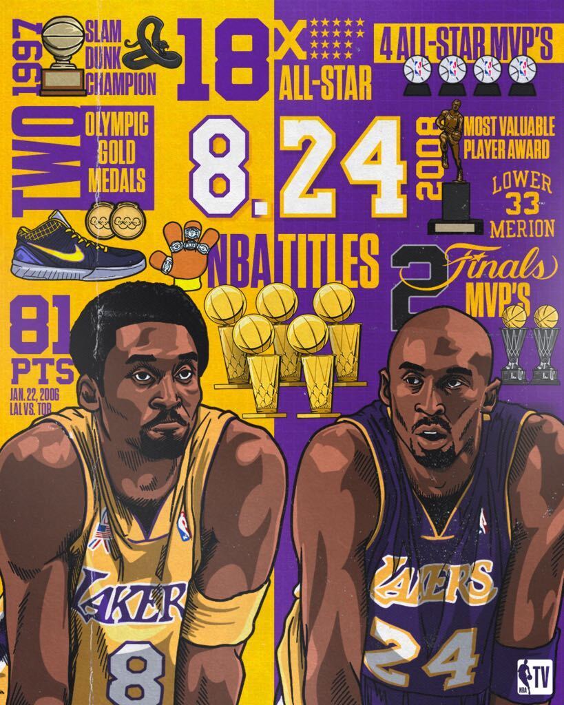 Thank you, Kobe Bean Bryant. 💜💛