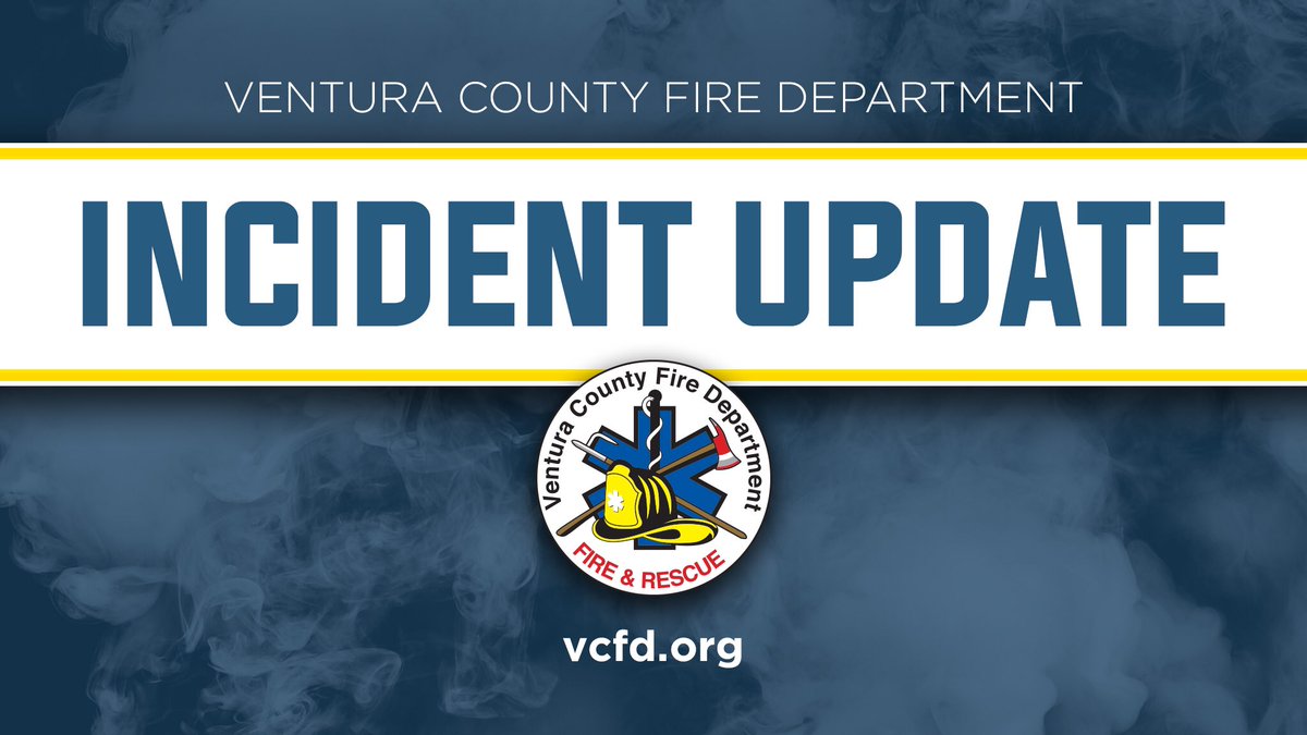 VCFD_PIO's tweet photo. #PiruFire Update: @VCFD Fire size 1 acre. FFs have hoselines around the fire. Three engines, one water tender and one hand crew will workout the hotspots for the next hour. https://t.co/246GgOdodG