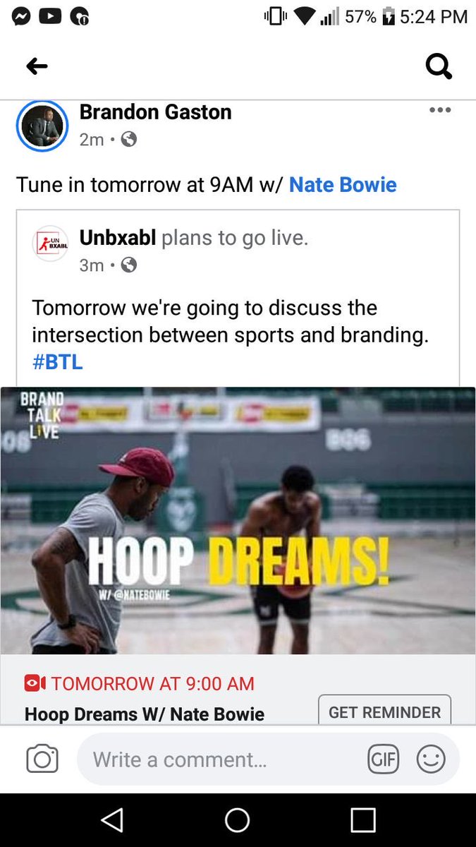 Tune in tomorrow morning! 

<a href="/TheLifeSTYLest/">Brandon Gaston</a> 
m.facebook.com/unbxabl/live/