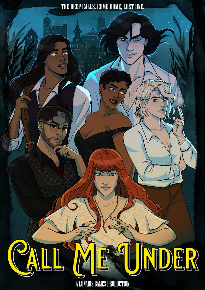 CallMeUnder's tweet image. 🌊CALL ME UNDER🌊

Dive into the 1950s and explore an eldritch-horror infested world soaked in dark magic, mystery, and romance. Enter the underwater city of Styx and begin a journey you won't soon forget...

Coming in 2021.

#CallMeUnder #visualnovel #lgbtqagames #datingsim