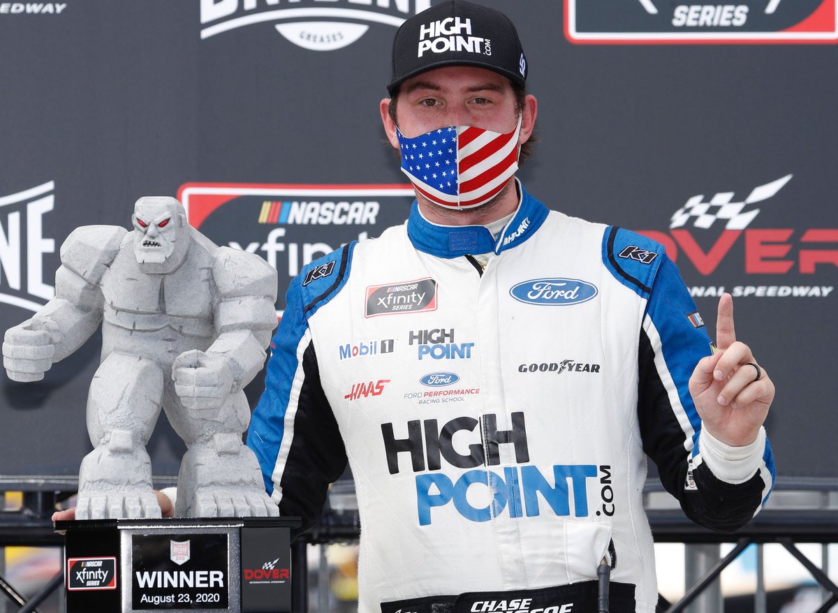 Helluva weekend at the <a href="/MonsterMile/">Dover Motor Speedway</a>...
<a href="/ChaseBriscoe5/">Chase B</a> #NASCAR Xfinity Series win
<a href="/KevinHarvick/">Kevin Harvick</a> NASCAR Cup Series win
@FordPerformance's 700th Cup Series win
<a href="/NASCAR/">NASCAR</a> Cup Series regular-season championship

Can't wait to see what <a href="/StewartHaasRcng/">Auxiliary Racing</a>'s gonna do in the #NASCARPlayoffs.