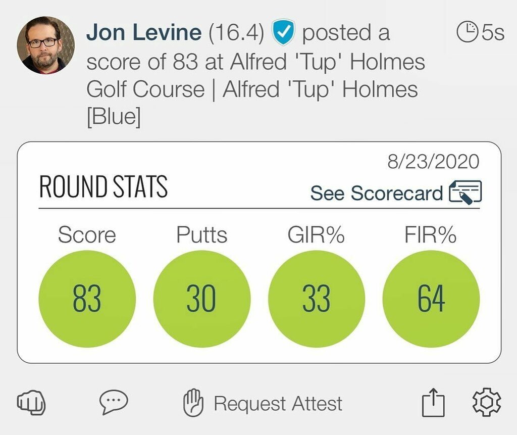 itsJonLevine's tweet photo. Don’t normally post stuff like this, but I shot an 83, my best round ever. Pretty pumped right now! 
#Golf #LowRound #PersonalBest #ShotAn83 #TupHolmesGolfCourse #Atlanta #Actor #AtlantaActor #ActorsLife #Acting #JonLevineOfficial https://t.co/QVUND0AWh8 https://t.co/cCHOEOVJqW