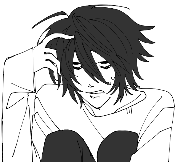 [death note] he accidentally looks a lot more pissed off in my version 