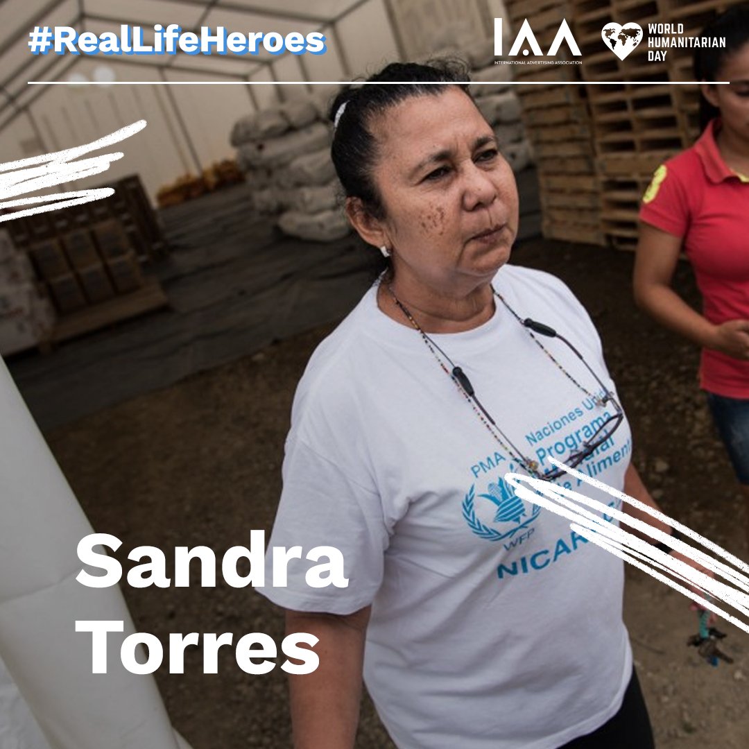 Sandra Torres is one of the #RealLifeHeroes we’re recognizing this #WorldHumanitarianDay. She is head of WFP Logistics in Nicaragua and took part in emergency ops in Haiti, Peru and Ecuador. Read her story: worldhumanitarianday.org #IAA