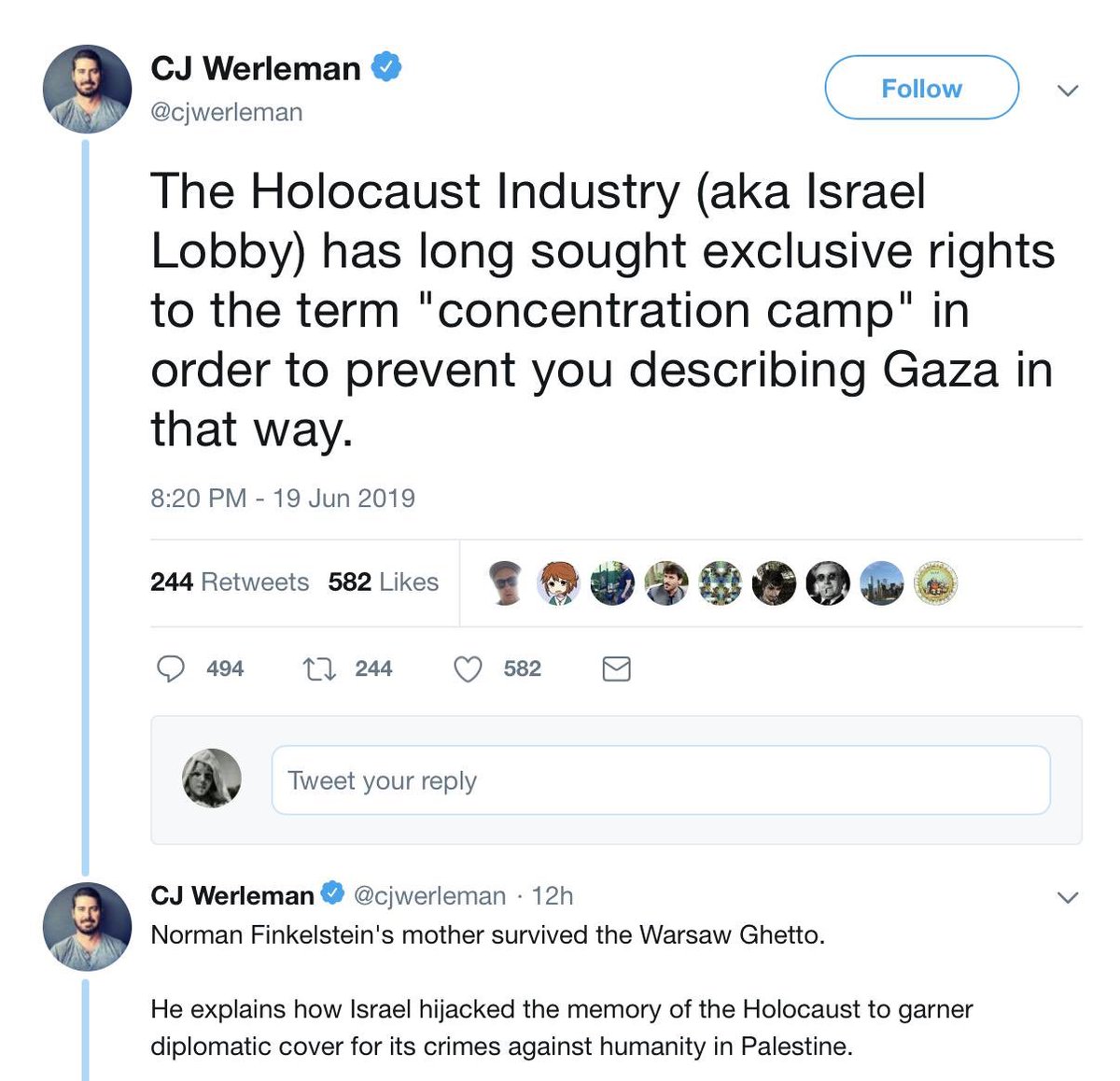 Is there any surprise that CJ is calling for boycott on UAE with his notorious antisemitic history, as well as being financed by extremists groups?