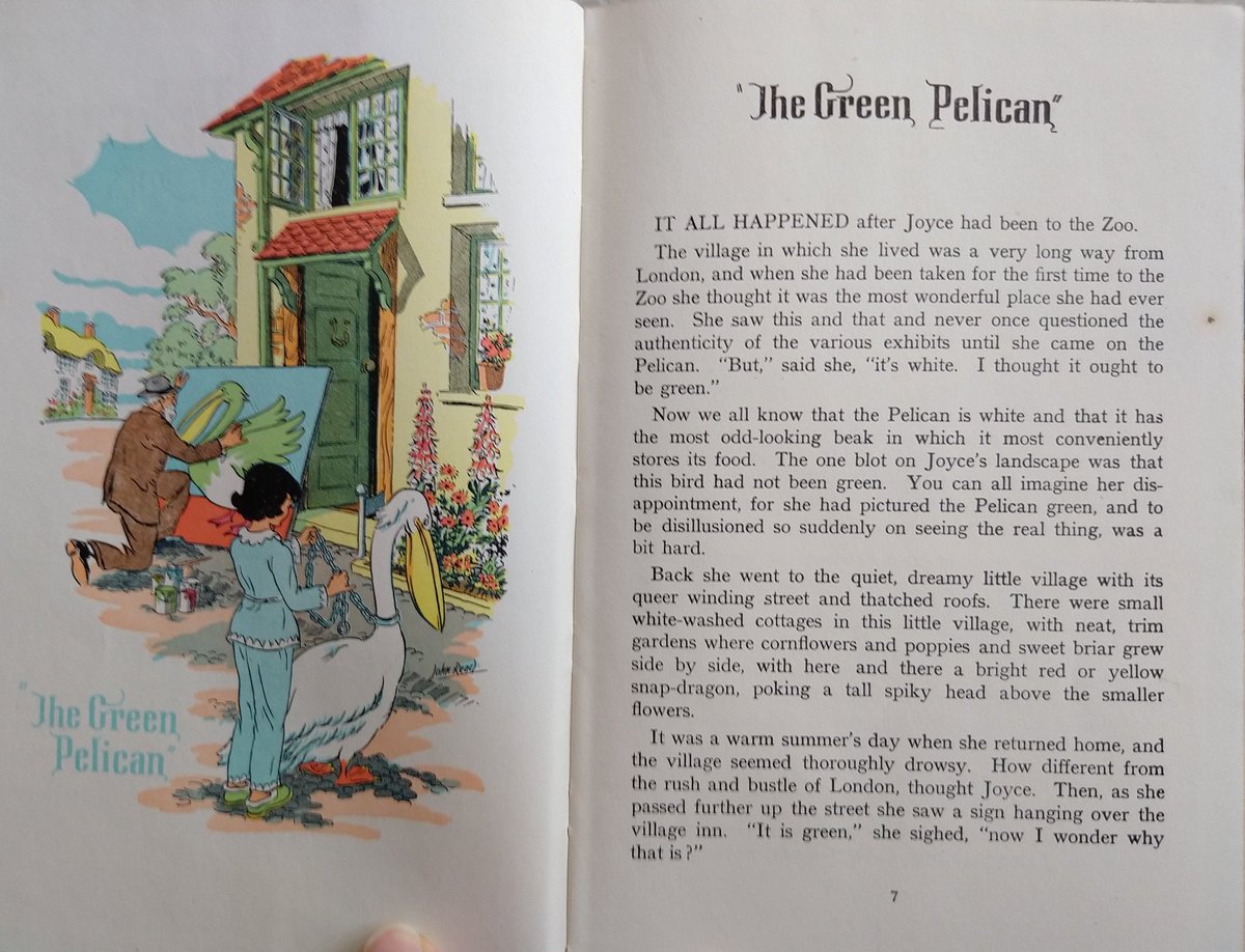 87. The Green Pelican and Other StoriesProbably hard to find. (My copy is DELICATE.) A charming weird book of short stories written in an energetic and exceptionally wry voice. Great for early grade school reading.ht  @anaisnein9 ! https://twitter.com/anaisnein9/status/1288351860118749186?s=19