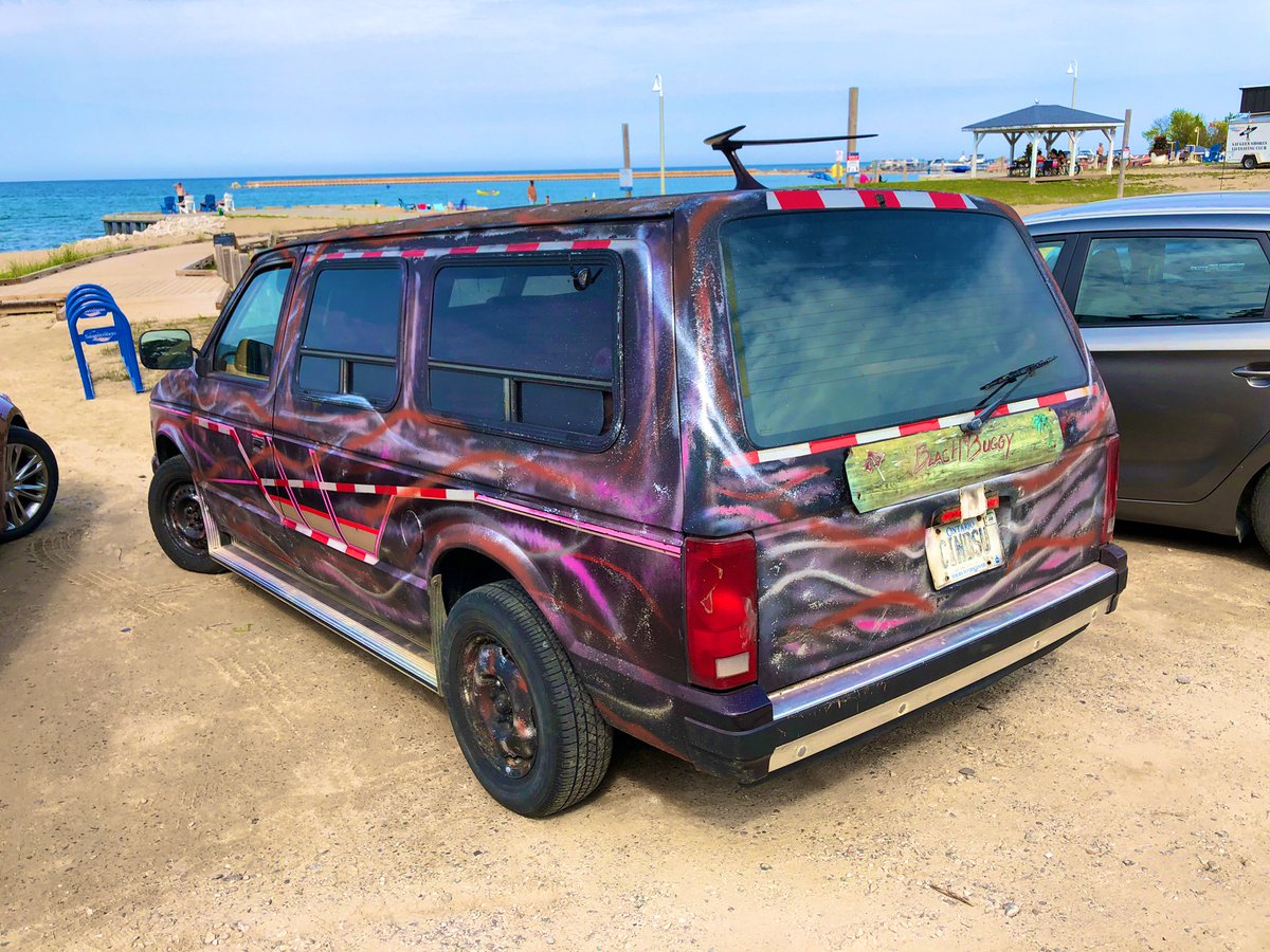 “Beach Buggy”, a reliant minivan. Note: boomerang tv antenna.