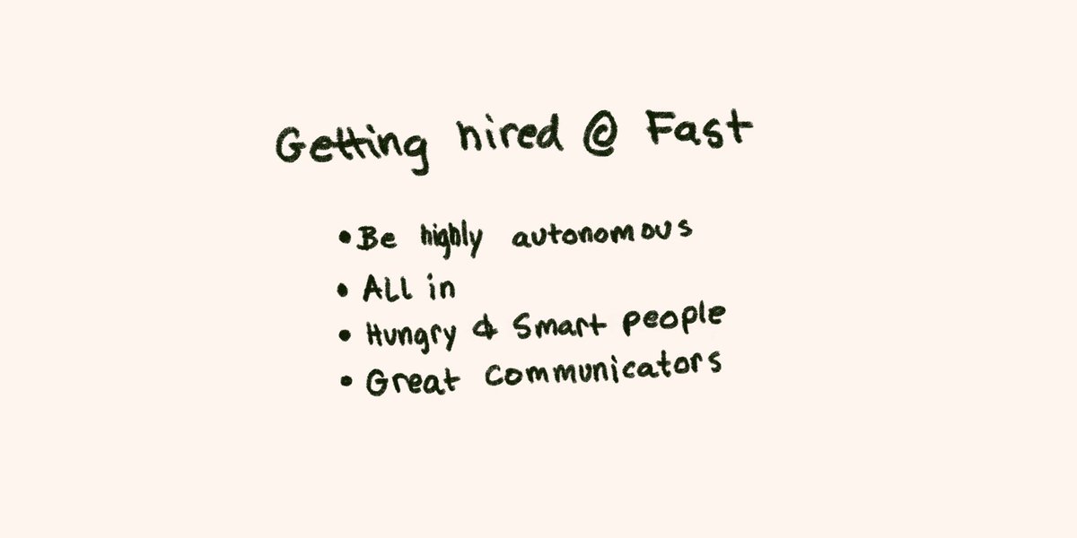 How to get hired  @fast