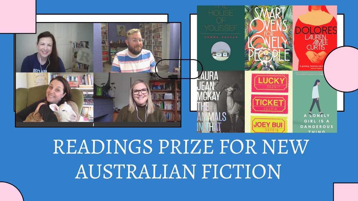 sixminutesforme's tweet photo. ✨ Hot off the press! ✨ @ReadingsBooks Prize for New Australian Fiction 2020 Shortlist https://t.co/P4GFR6qtMj featuring a discussion with @jtul @myreadingdays &amp; @SavidgeReads https://t.co/Xcg247IjpH