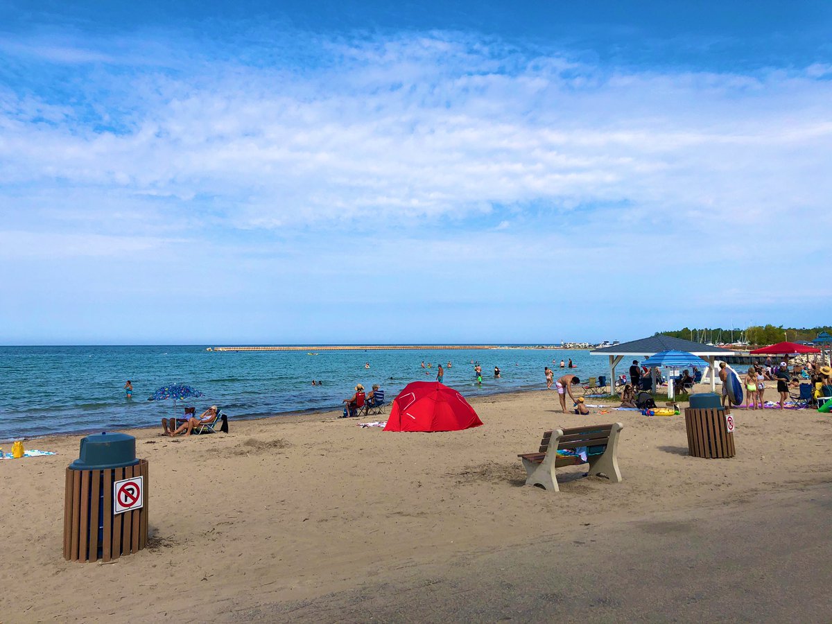 Here are photos of the not gigantic beach at Port Elgin at the height of summer, on a weekend, during a pandemic. Everything is fine on the beach.