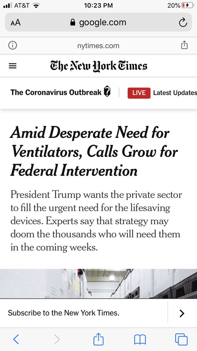 2/ Forced! FORCED, I tell ya. Now why on earth would the feds have felt forced to use wartime laws to force General Motors to make ventilators? Oh, I dunno, maybe because  @Washingtonpost  @nytimes were screaming at the top of their non-ventilated lungs about them...