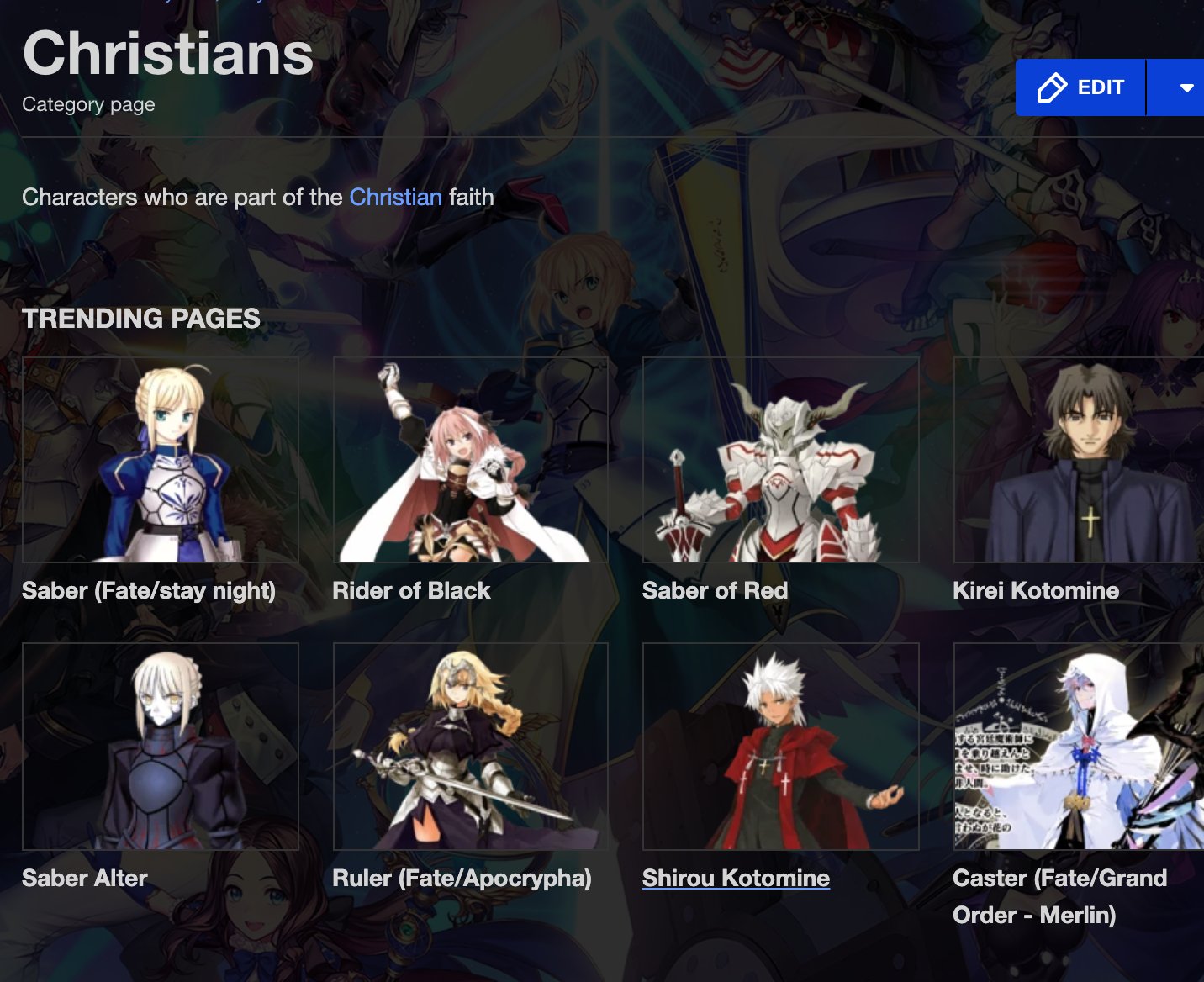 Category:Characters in Fate/stay night, TYPE-MOON Wiki