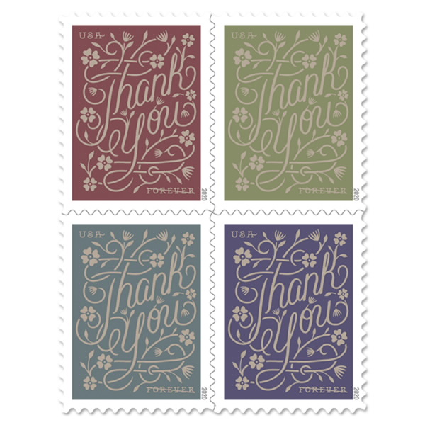 HelensStudio's tweet image. .@USPS Enjoyed writing my @AnchoredScraps daily blog post today on Thank You Forever Stamp 2020 #ThankYouStamps #letterwriting