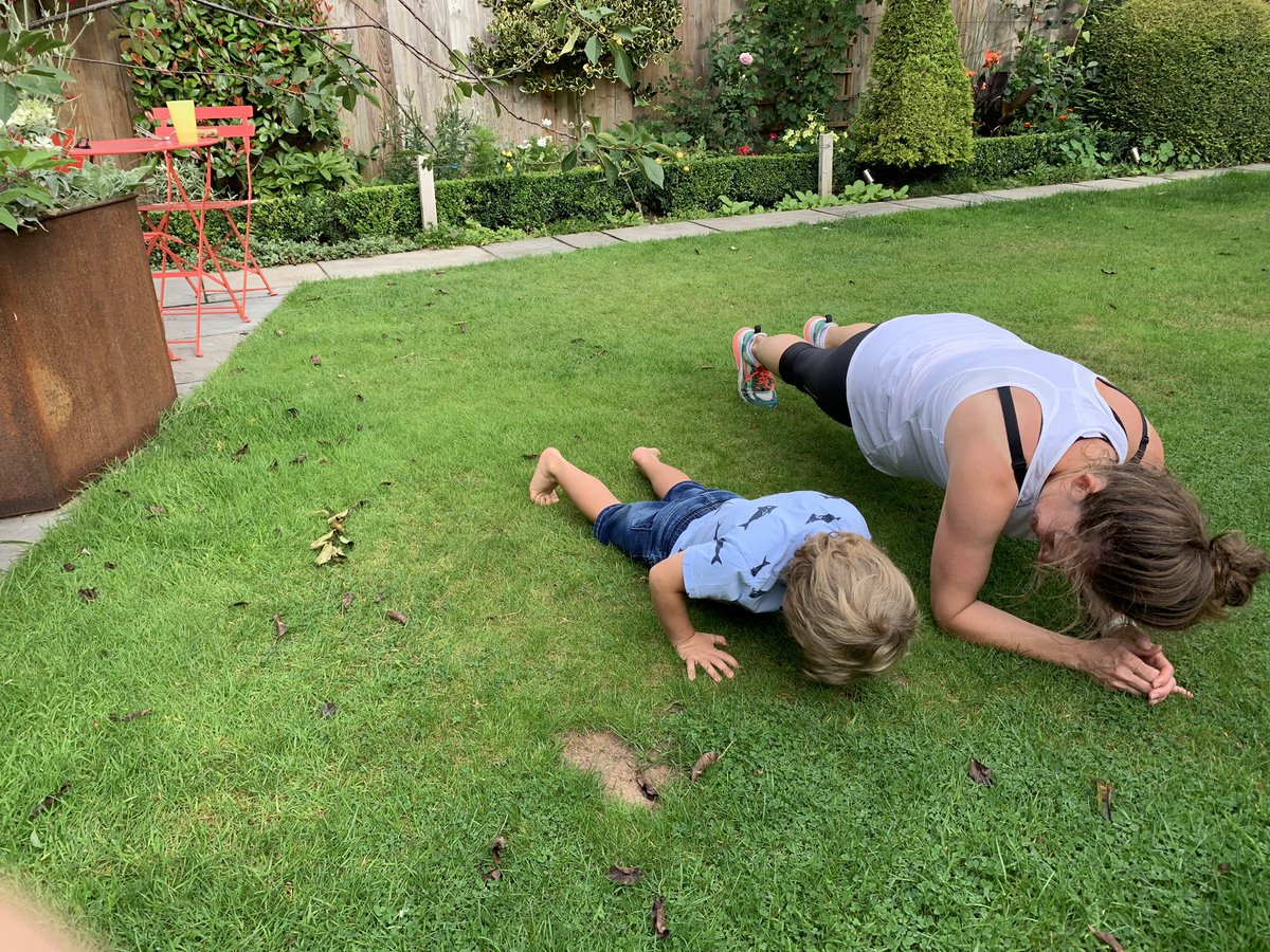 JenRibbands's tweet photo. Great fun working out with this one this morning! I just wish I had his energy and strength 😂😂 chalk this one up for #NursesActive 🙌🏻🙌🏻 https://t.co/IkjjoHnvas