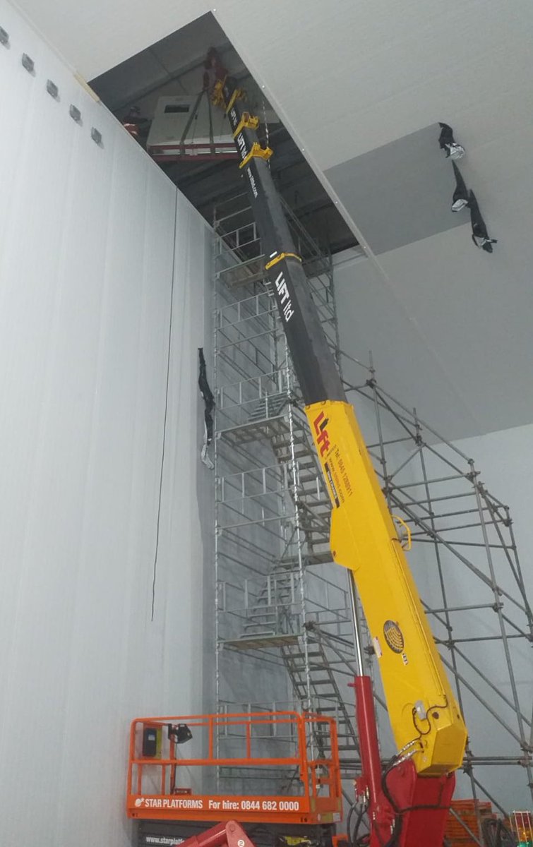 SangwinPlant's tweet photo. Great work by one of our #installation teams @SangwinPlant #contractliftng #machinemoving #plantinstallation thanks to @spidercranes for the #unic #spidercrane https://t.co/rK7nTn3rwL