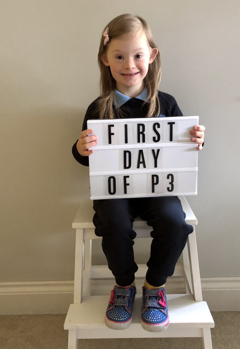 zcelliott_'s tweet photo. One down! β€οΈ
//
//
#lucie #backtoschool #mainstream #downsyndrome #inclusion #additionalneeds #primarythree #primaryschool #education #northernireland #ni #cheerio https://t.co/9phqZfIdnC
