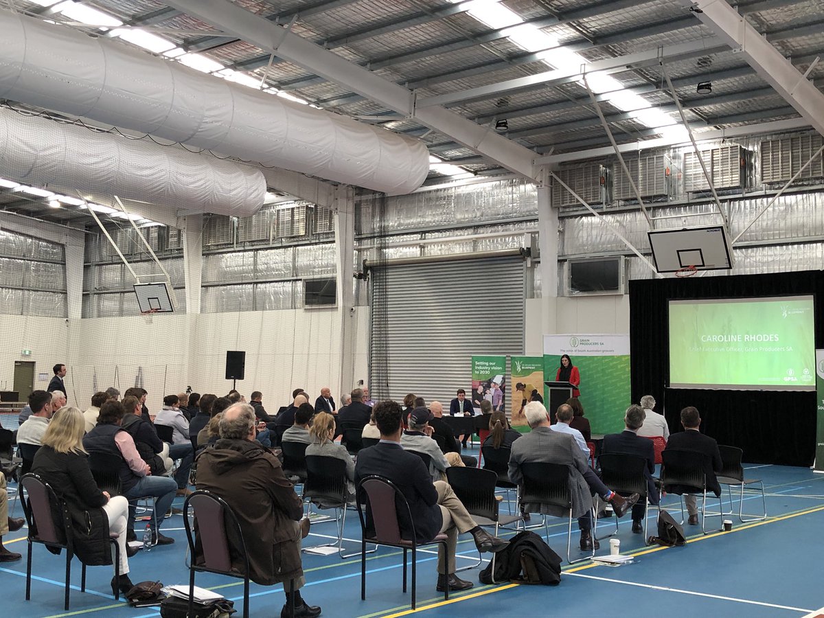 deannalush's tweet photo. A somewhat unconventional looking AGM at Freeling due to #COVID but very exciting to see the #SA #Grain Industry Blueprint launched for @GrainProducerSA. Great work @bespoke_rural and team!! @AgCommunicators https://t.co/EP0WzmGn0Z