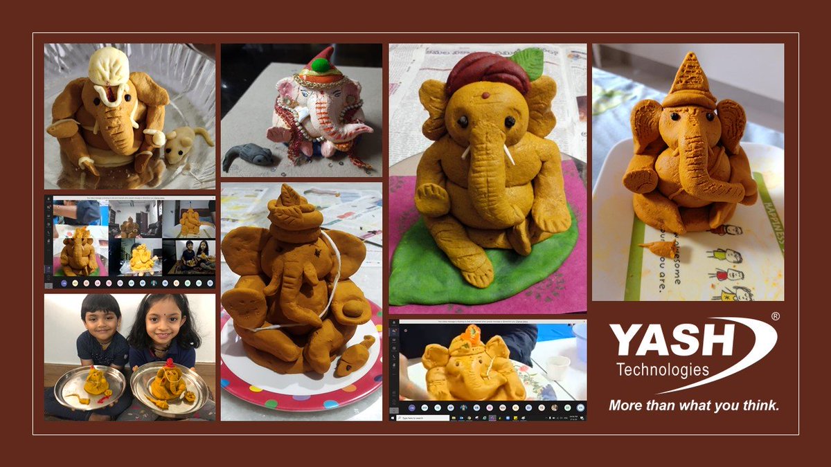 #EcoFriendlyCelebration through #Virtual #GaneshMakingWorkshop to make cute #Ganeshas using Environment-Friendly Material.

#CelebrateWithCare #HappyGaneshChathurti #EcoFriendlyGanesha #LifeAtYash