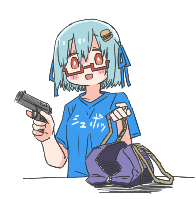 髪飾りの関係上左向きになりがちバーガーちゃんズです... 