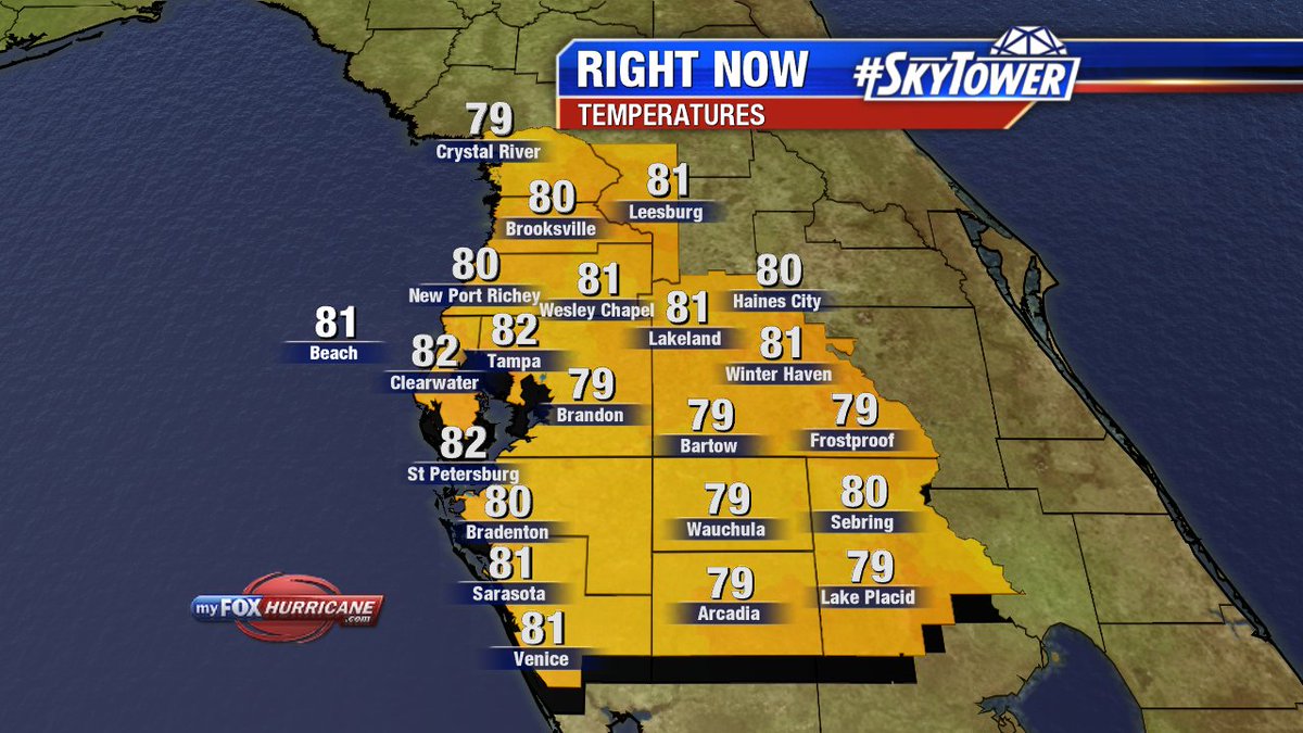 Here are your 4am temperatures. Tune into Good Day Tampa Bay for your